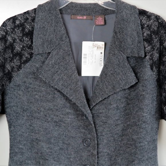 NWT Heather B Charcoal Gray Wool Blend Jacket Size S MSRP $158 - Picture 3 of 8